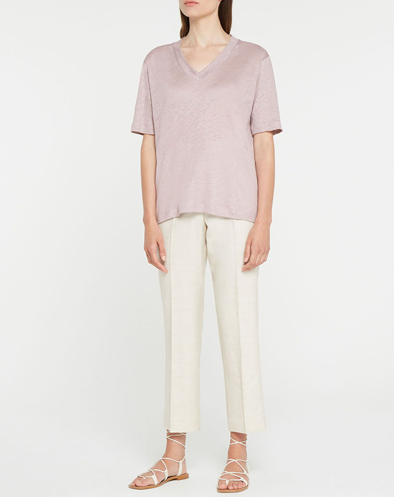 Jodhpur T-Shirt 100% Lin Matari violet parme