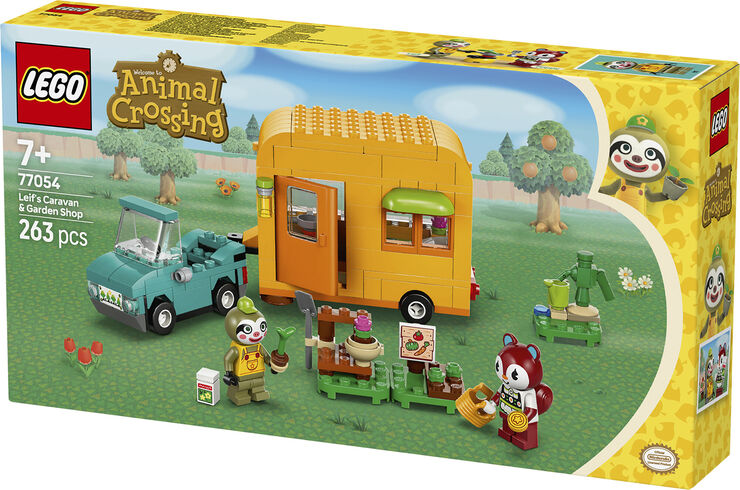 Lego Leif med campingvogn og havebutik 77054