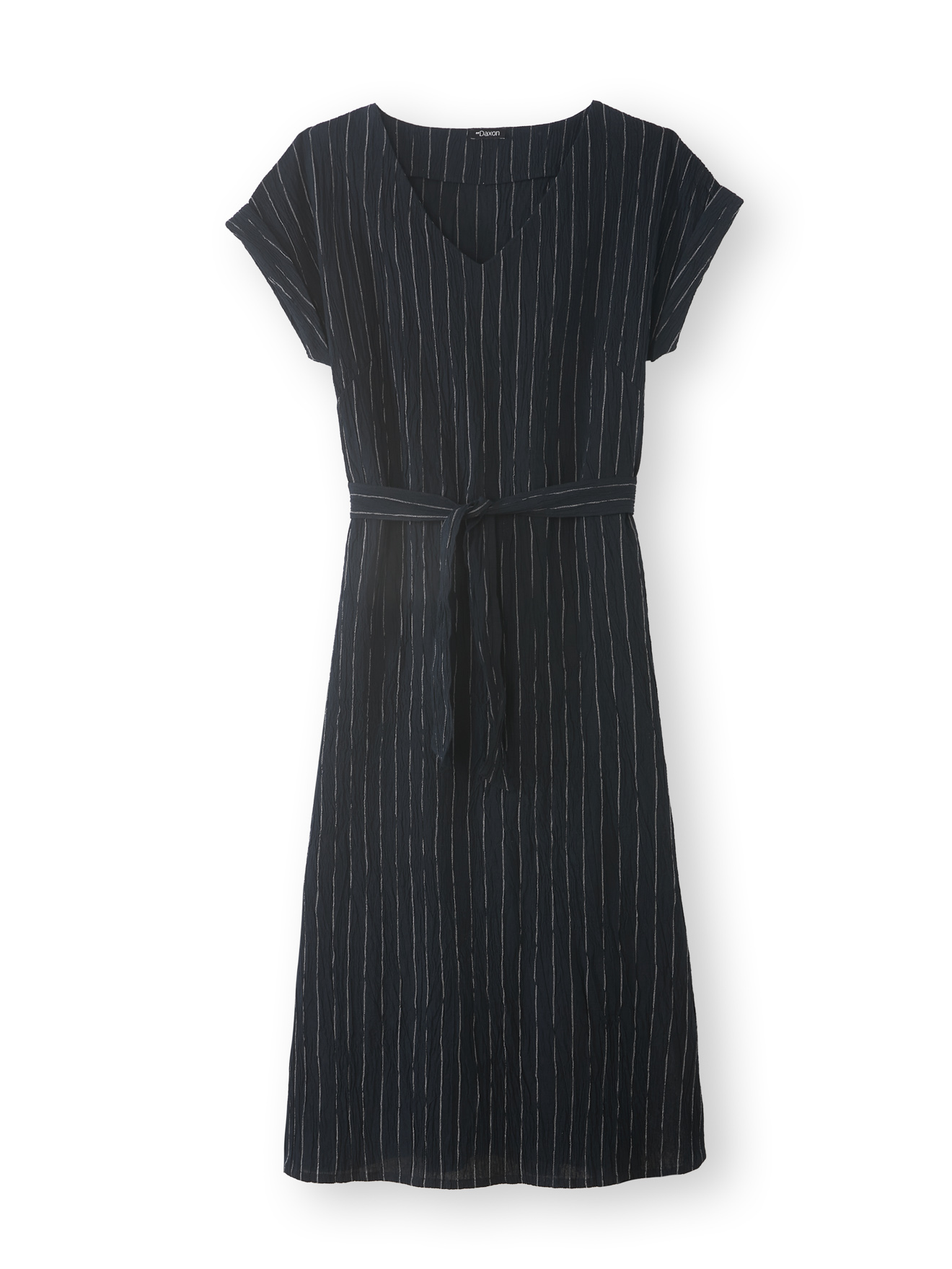 Robe longue en crépon pur coton