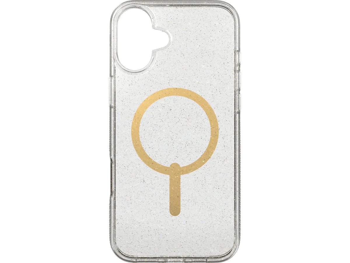 iPhone 16 MagSafe Hülle Milan Snap Case Recycled (702315126) - Gold / Transparent (Glitzer)