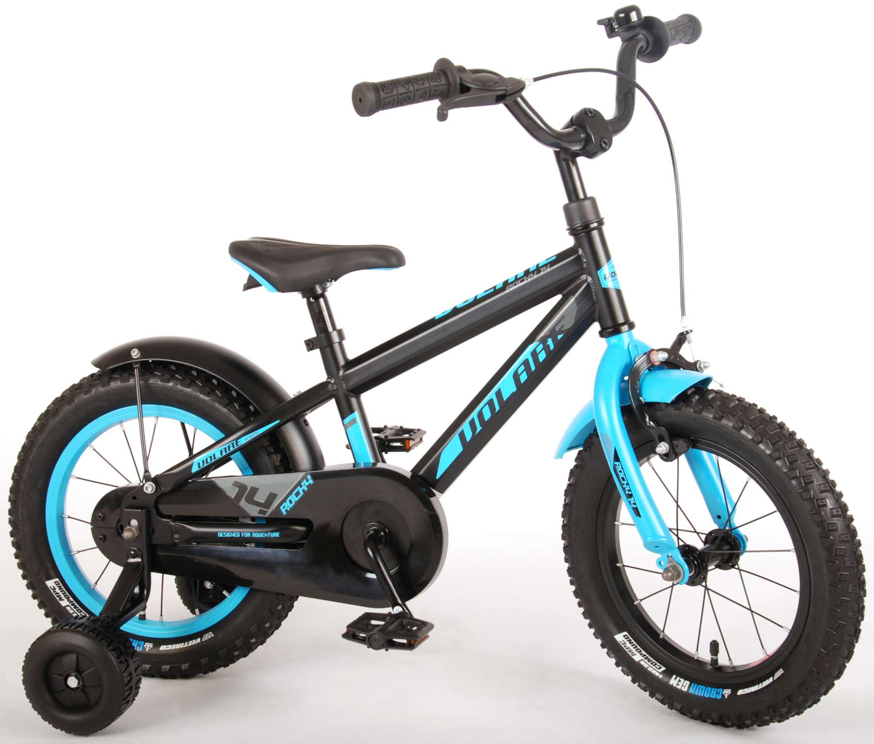 TPFSports Rocky Kinderfahrrad - Jungen - 14 Zoll - Rücktritt + Handbremse - Rot
