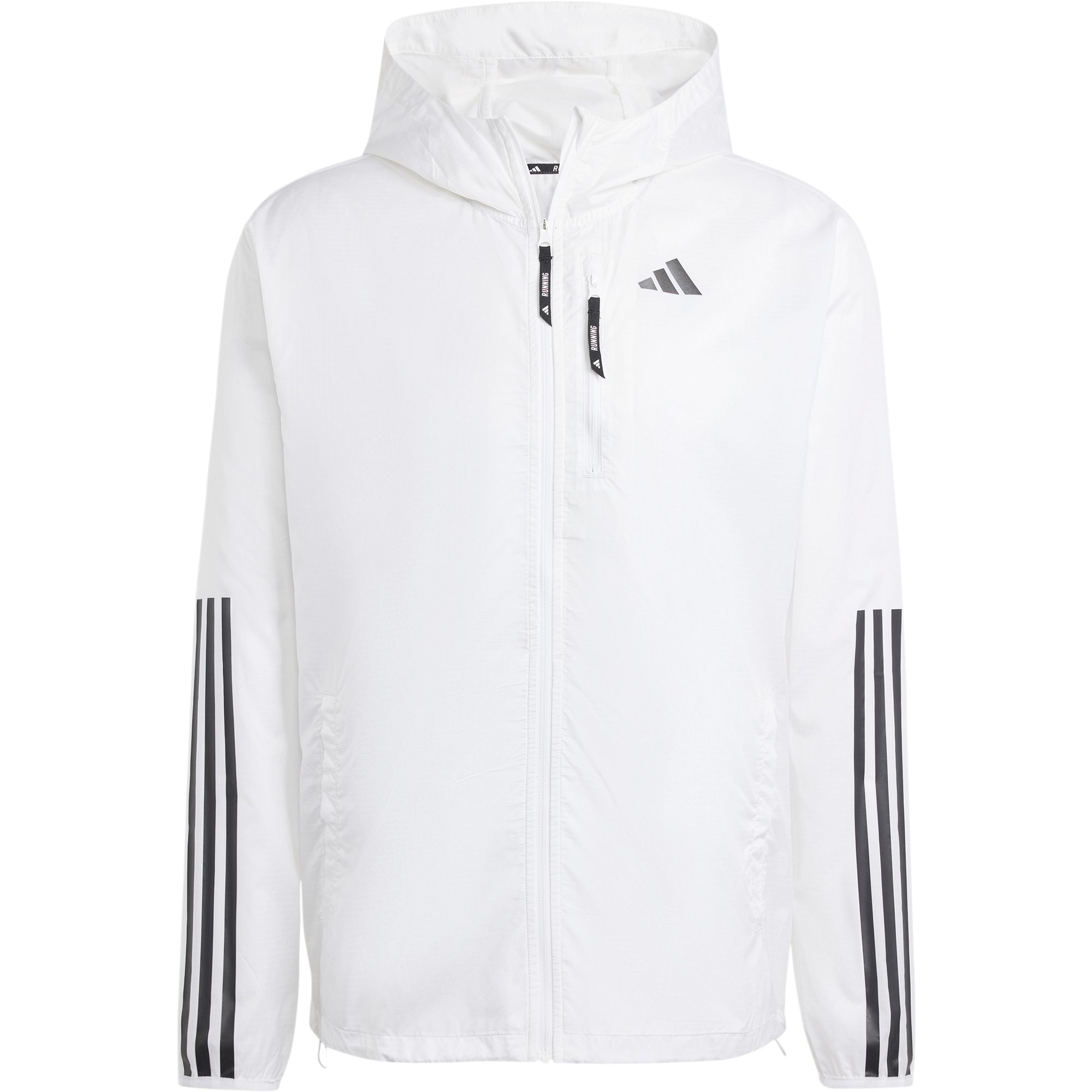 adidas Own The Run 3-Streifen Jacke Herren weiß