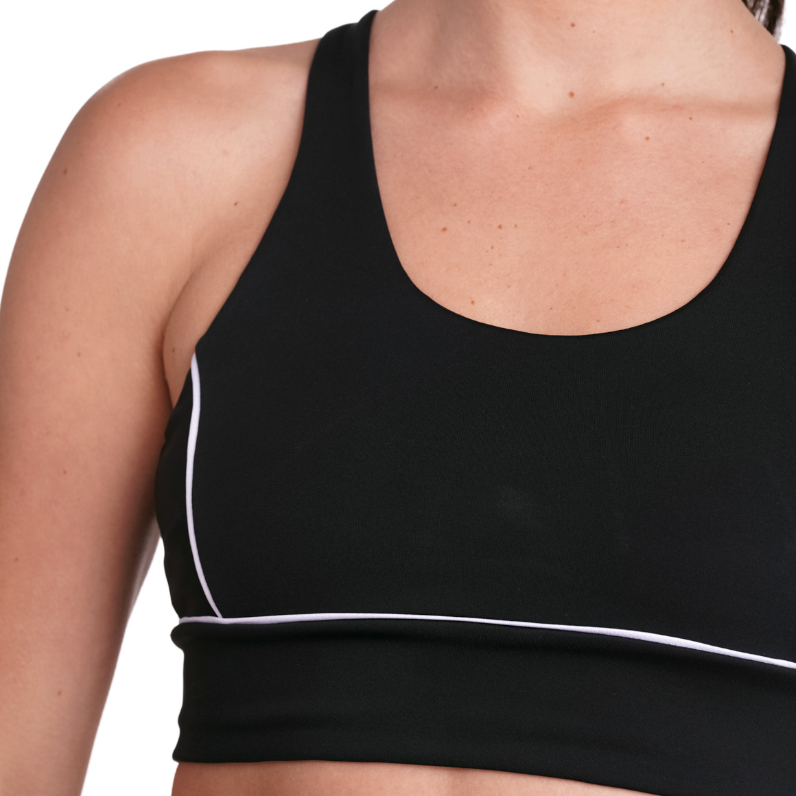 Gina Sports Damen Sport-Bustier mit Unterbrustgummi schwarz