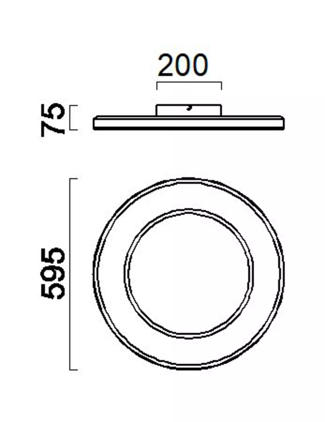 LED-Deckenleuchte Sona