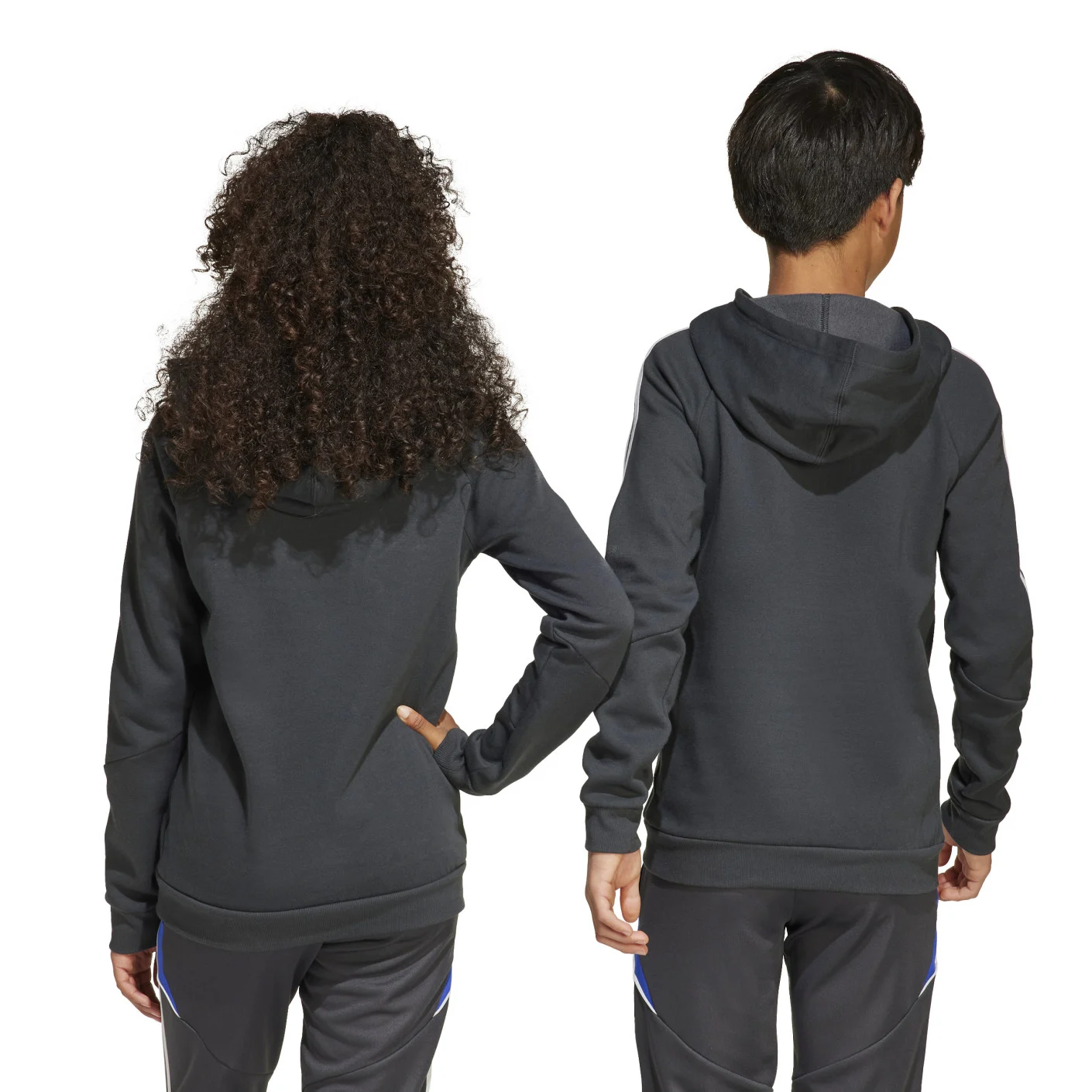 Adidas Messi Hoodie Kids Donkergrijs Neongeel Blauw
