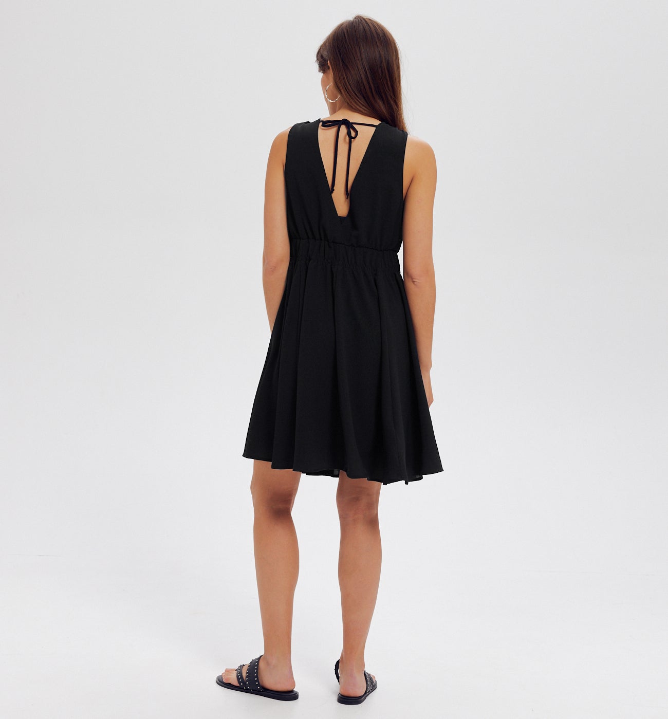 Robe courte unie Femme - Noir