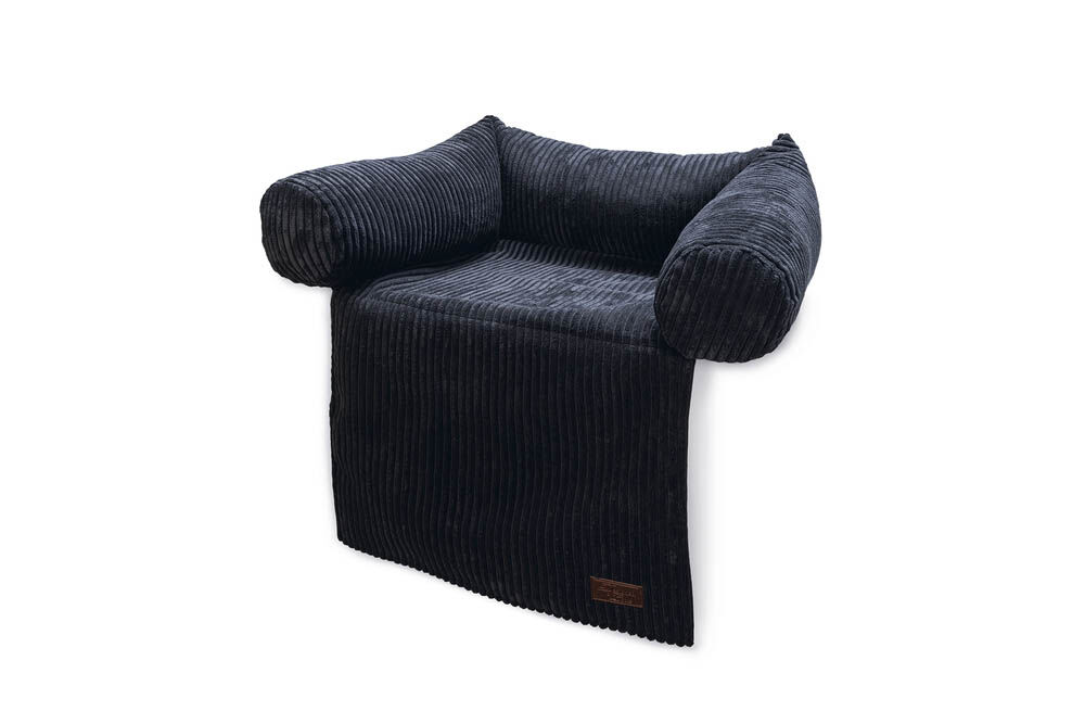 Designed by Lotte Ribbed - Bankkussen - antraciet - 30x50x50 cm - S