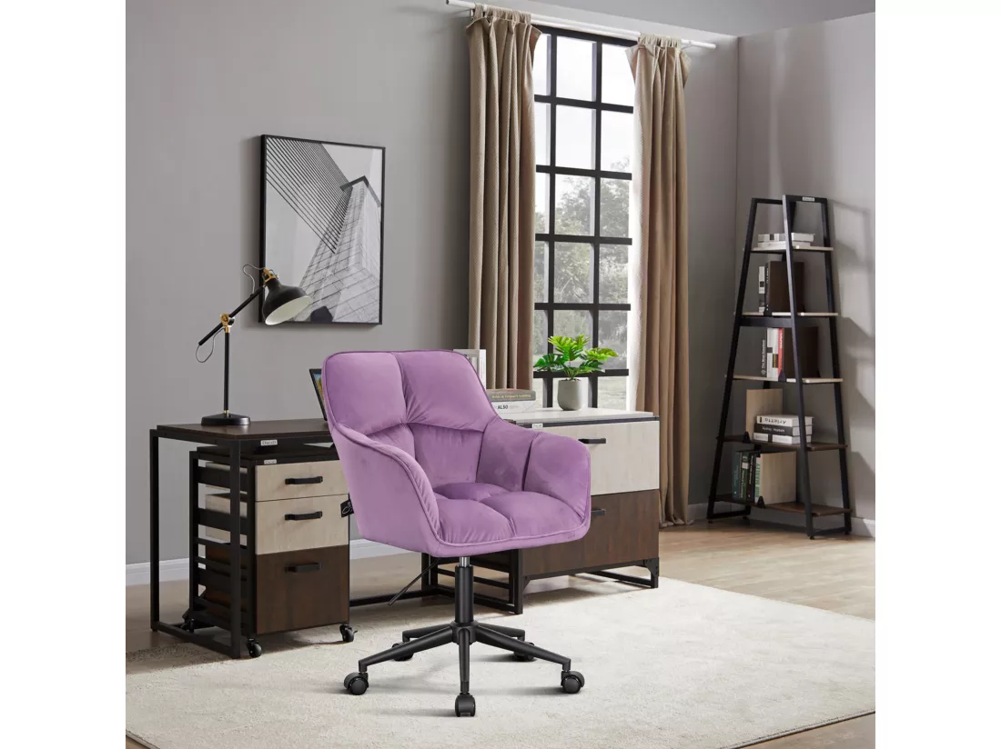 Chaise de bureau avec accoudoirs réglable en hauteur