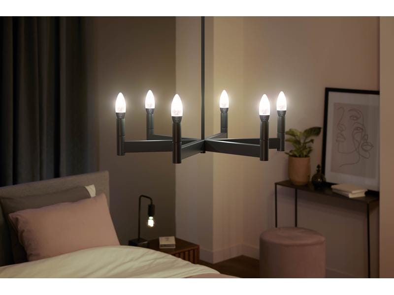 Philips Hue Leuchtmittel White Amb. Filament E14 Doppelpack Smartes Hue E14-Leuchtmittel