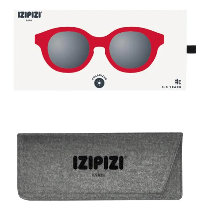 IZIPIZI Lunettes de Soleil #C Kids Plus | Rouge