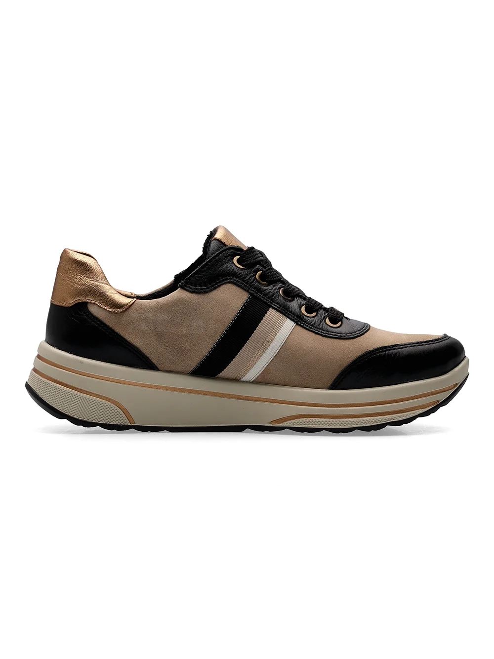 Sneaker Sapporo beige schwarz