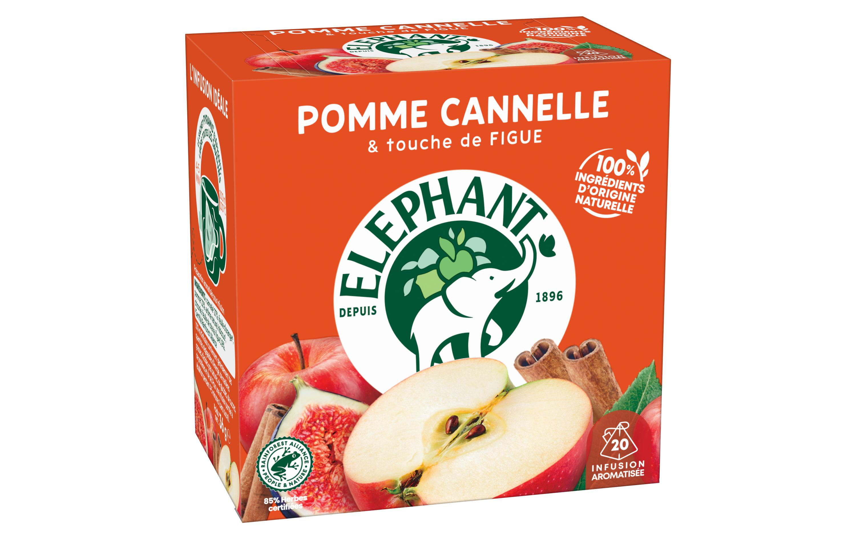 Teebeutel Infusion Pomme Cannelle 20 StückTee mit Apfel und Zimt