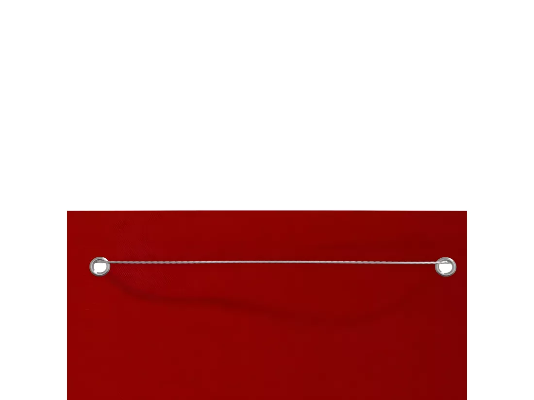 Écran de balcon Rouge 160x240 cm Tissu Oxford