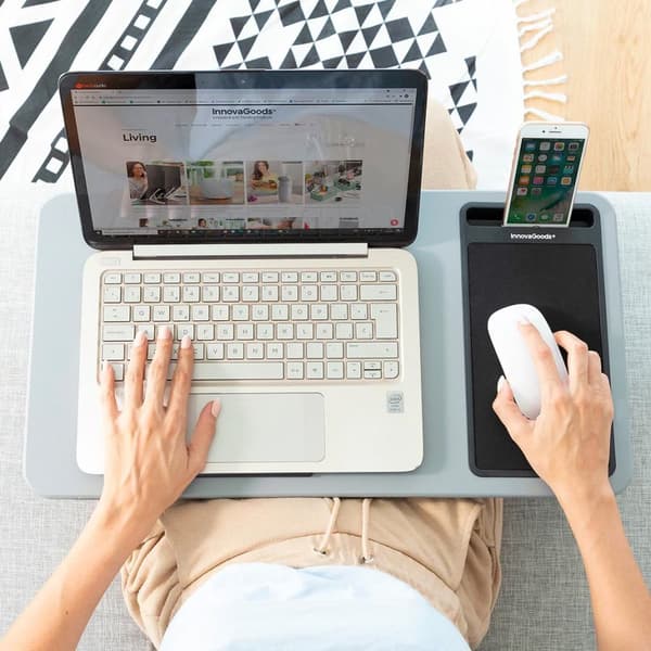 Laptopbord med Pute og Innebygd Musematte