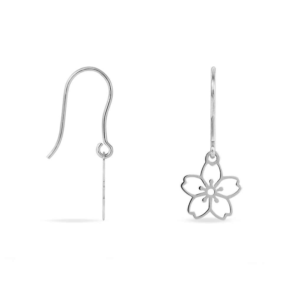 Boucles D'oreilles Pendantes Lucrezia Argent Blanc