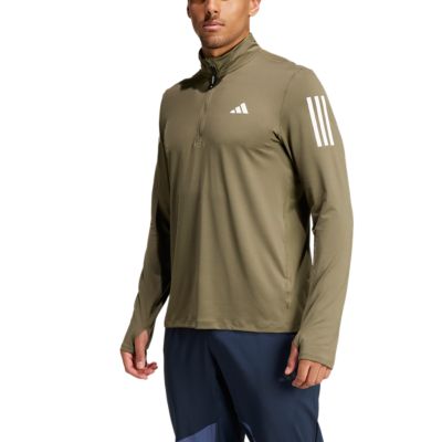 AdidasOwn the Run Half-Zip Longsleeve - oliv