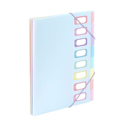 Viquel Rainbow Pastel - trieur à soufflet - pour A4 - à onglets - disponible en différents coloris