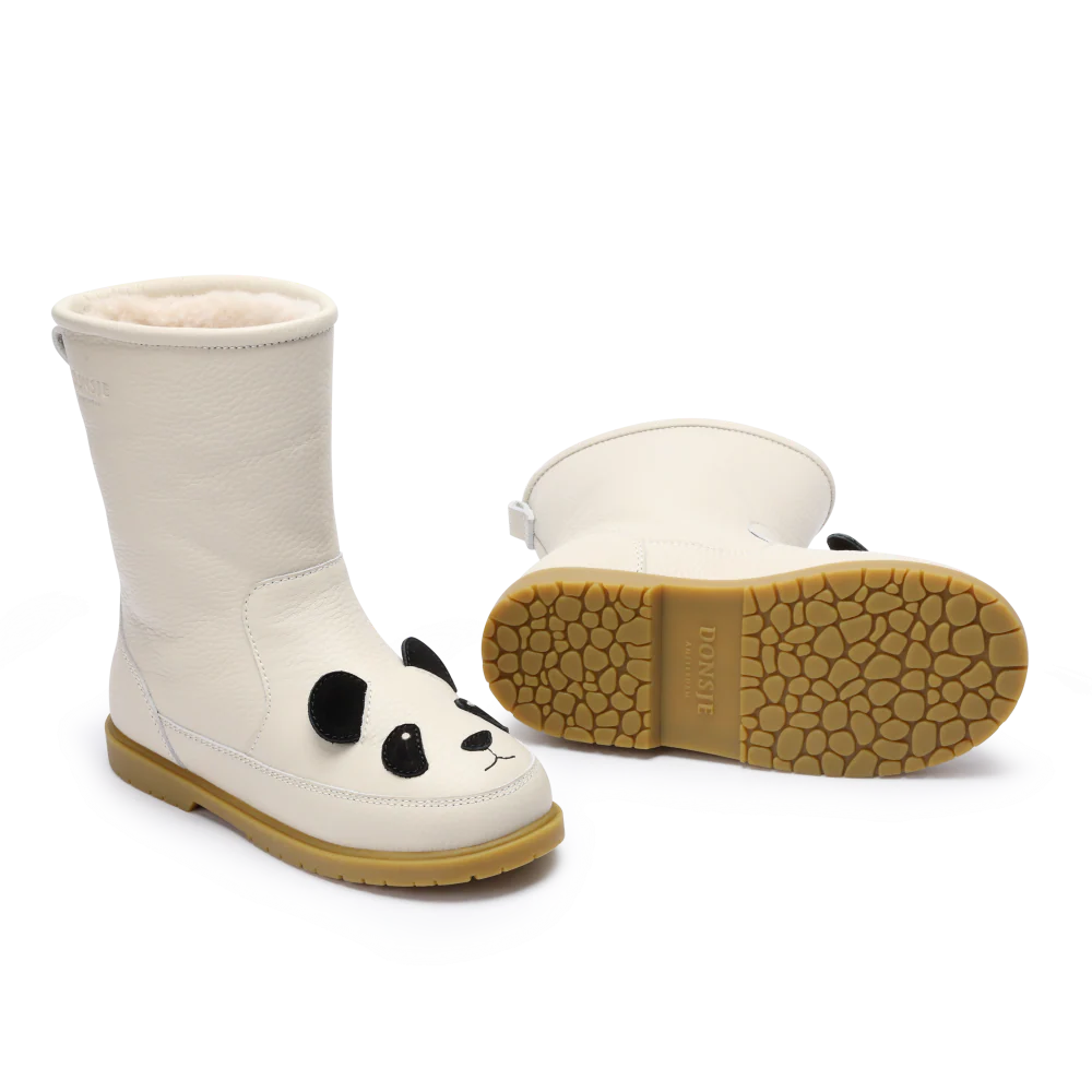 Wadudu Classic Boots | Panda | Off White Leather