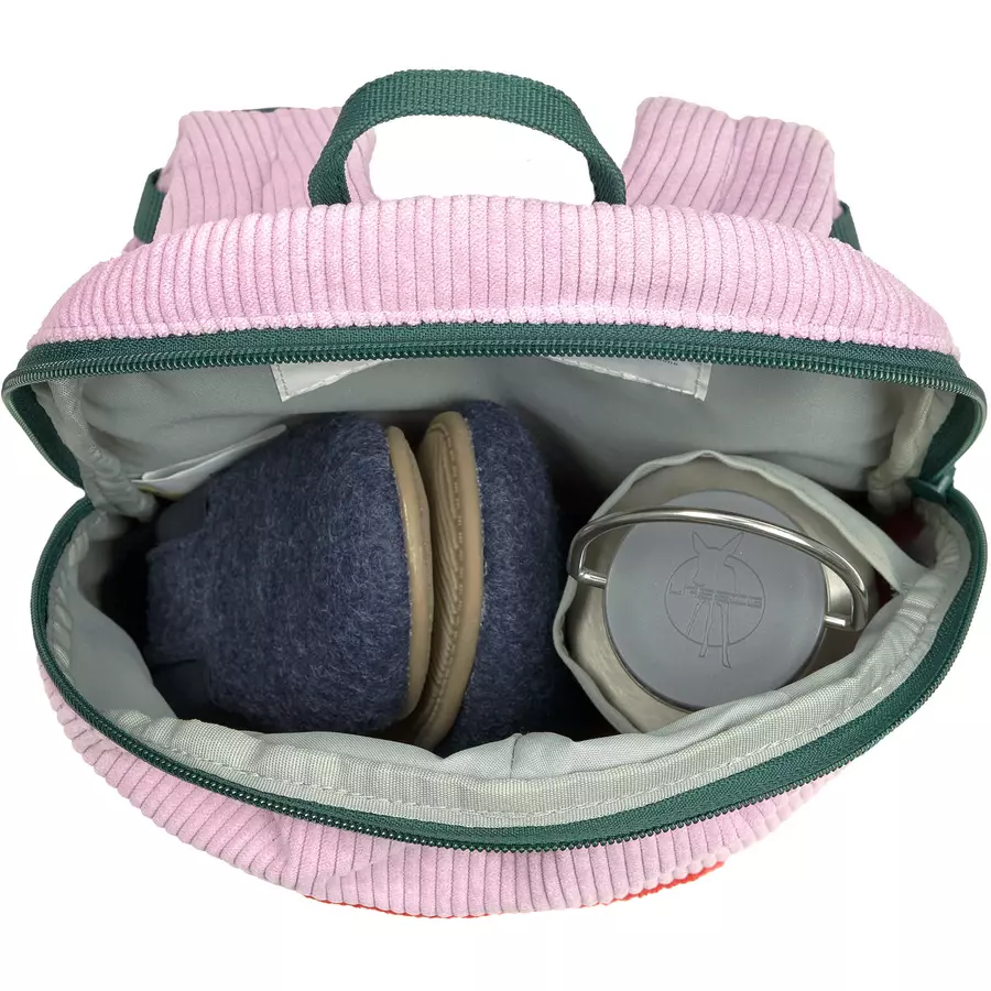 LÄSSIG Kindergartenrucksack Cord Little Gang - Regenbogen, Lila