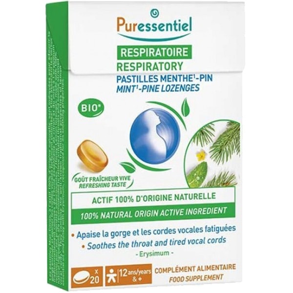 Pastilles respiratoire - Menthe & pin - 20 pastilles