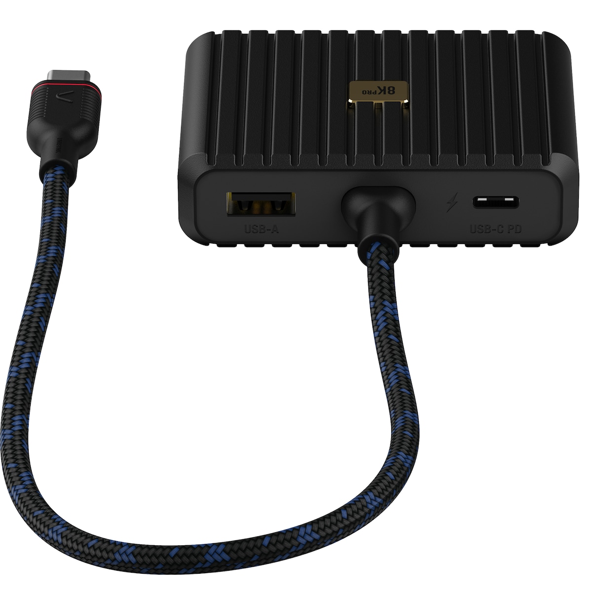 Unisynk 5-porters 8K 100W USB-C hub (sort)