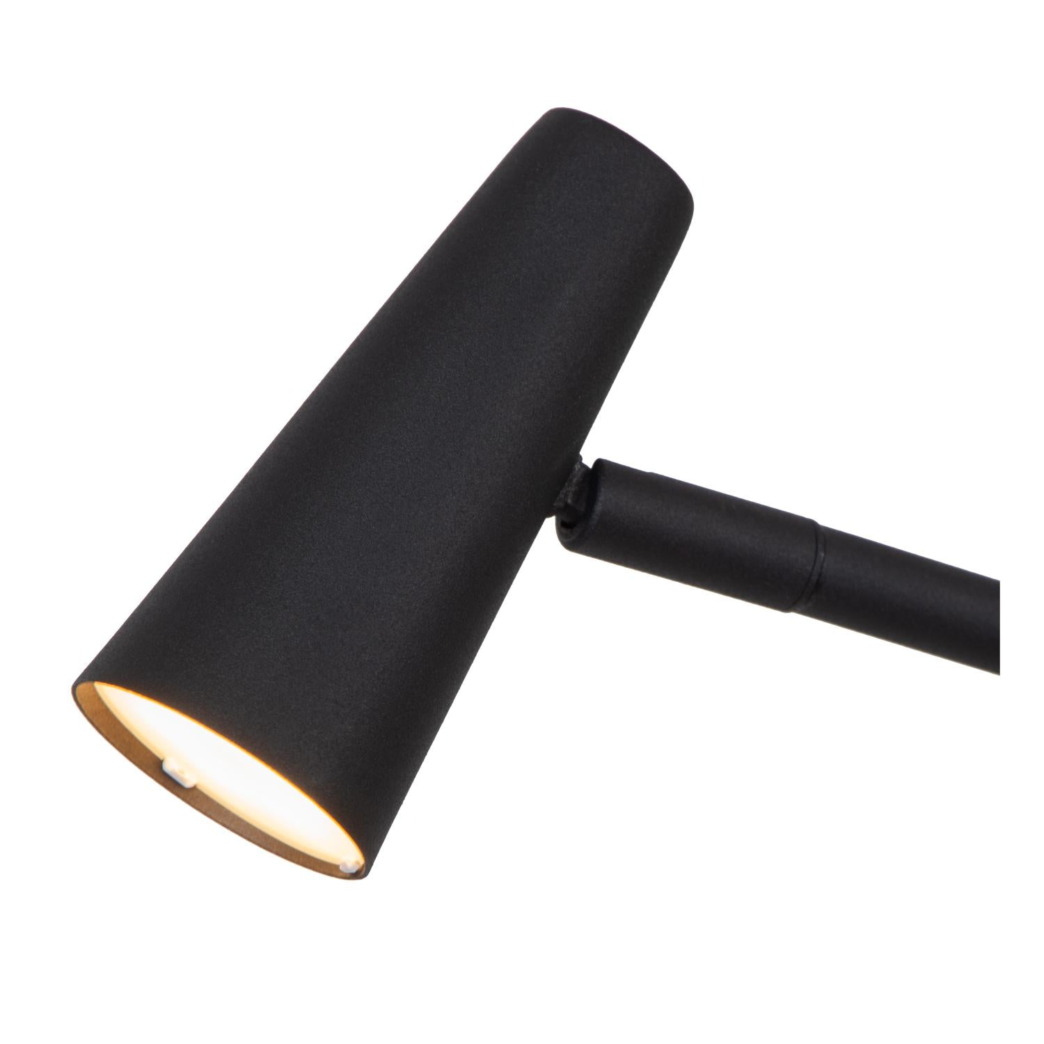Stirling vloerlamp LED oplaadbaar zwart