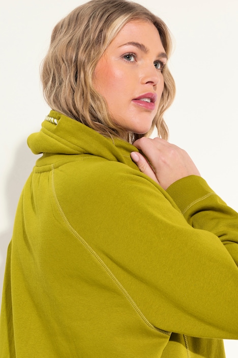 Sweatkleid, Stehkragen, Langarm, Taschen