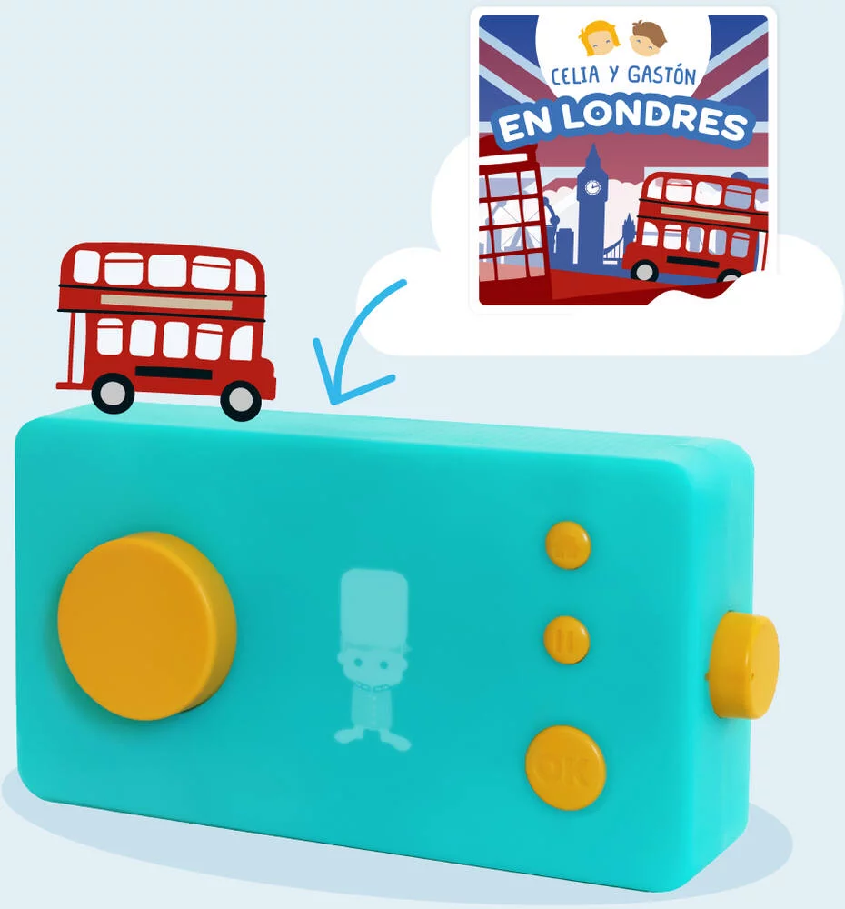 LUNII -  SUZANNE ET GASTON A LONDRES - LIVRE AUDIO INTERACTIF A ECOUTER SUR LA CONTEUSE  MA FABRIQUE A HISTOIRES