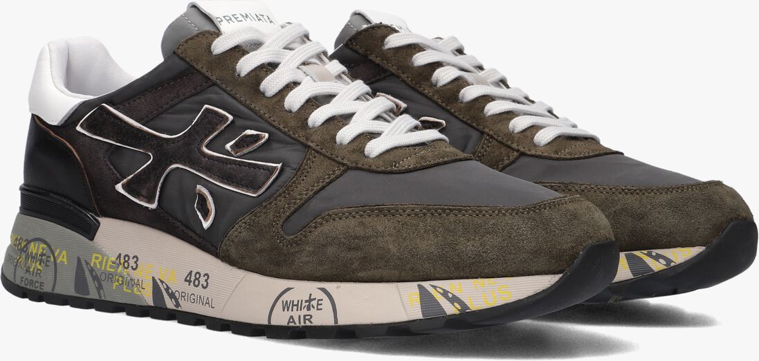 PREMIATA groene premiata lage sneakers mick