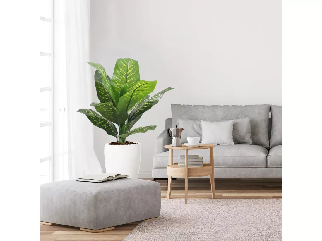 Plante artificielle Pothos Hieki 90x35x35 PEVA Polyéthylène Vert Marron