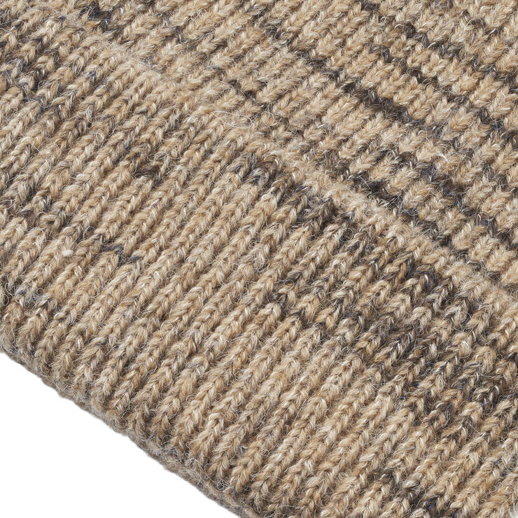 UPFRONT ELM Beanie Lt. brown