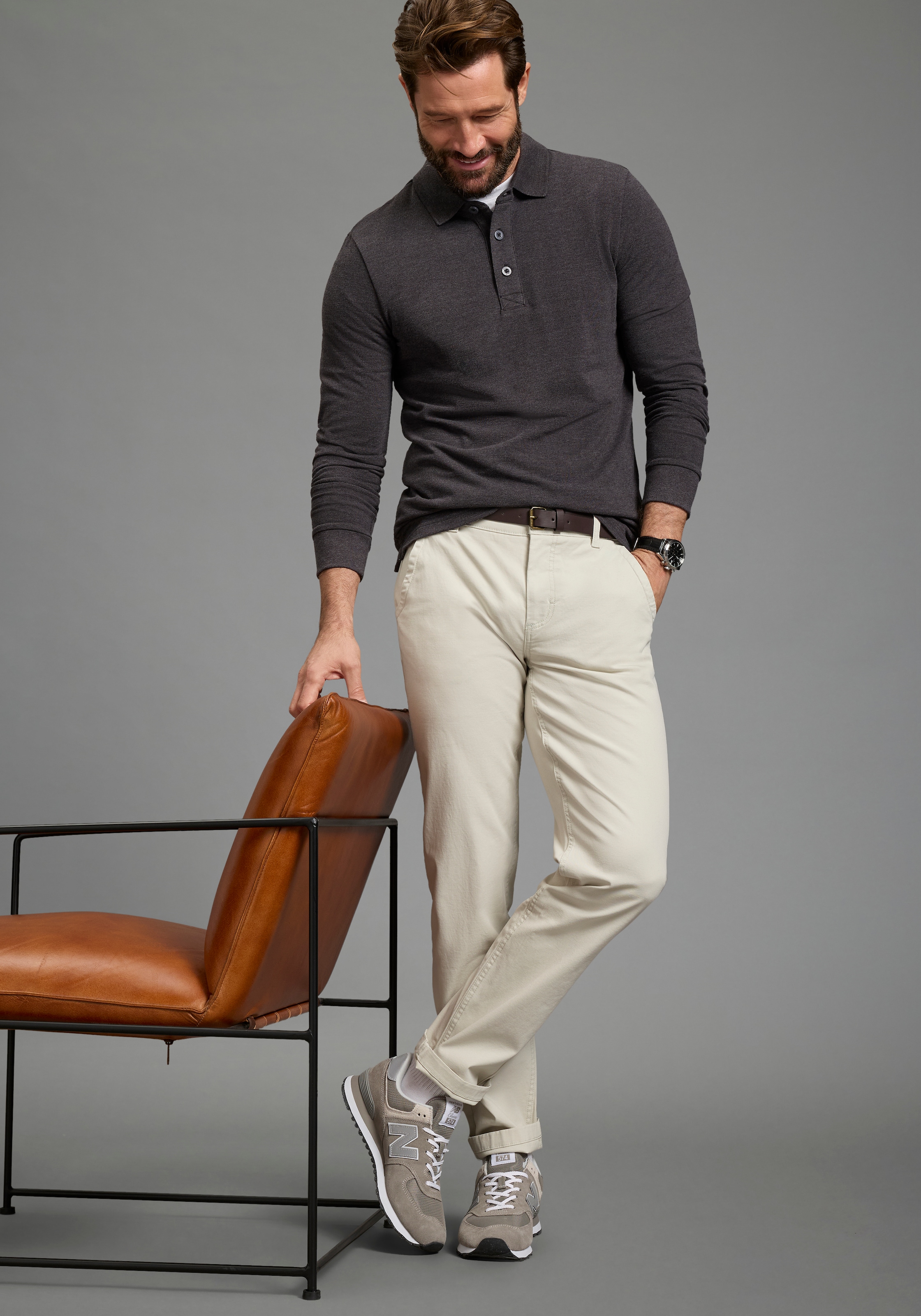 Man's World Poloshirt in Pique´ Qualität