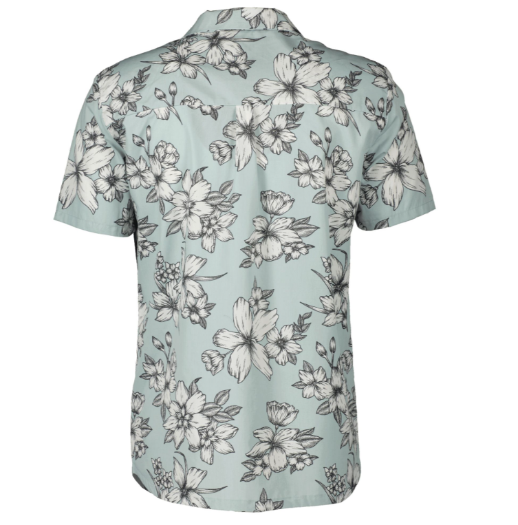 SCOTT Button LT Short-Sleeve Herreskjorte, Grøn