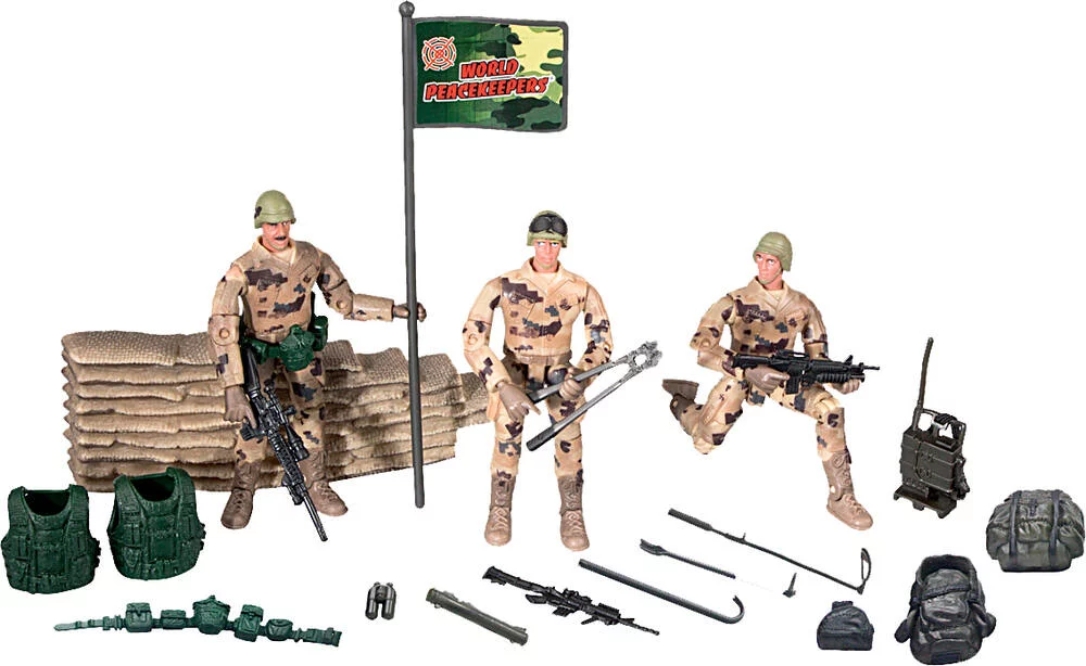 SET MILITAIRES FIGURINES AVEC ACCESSOIRES