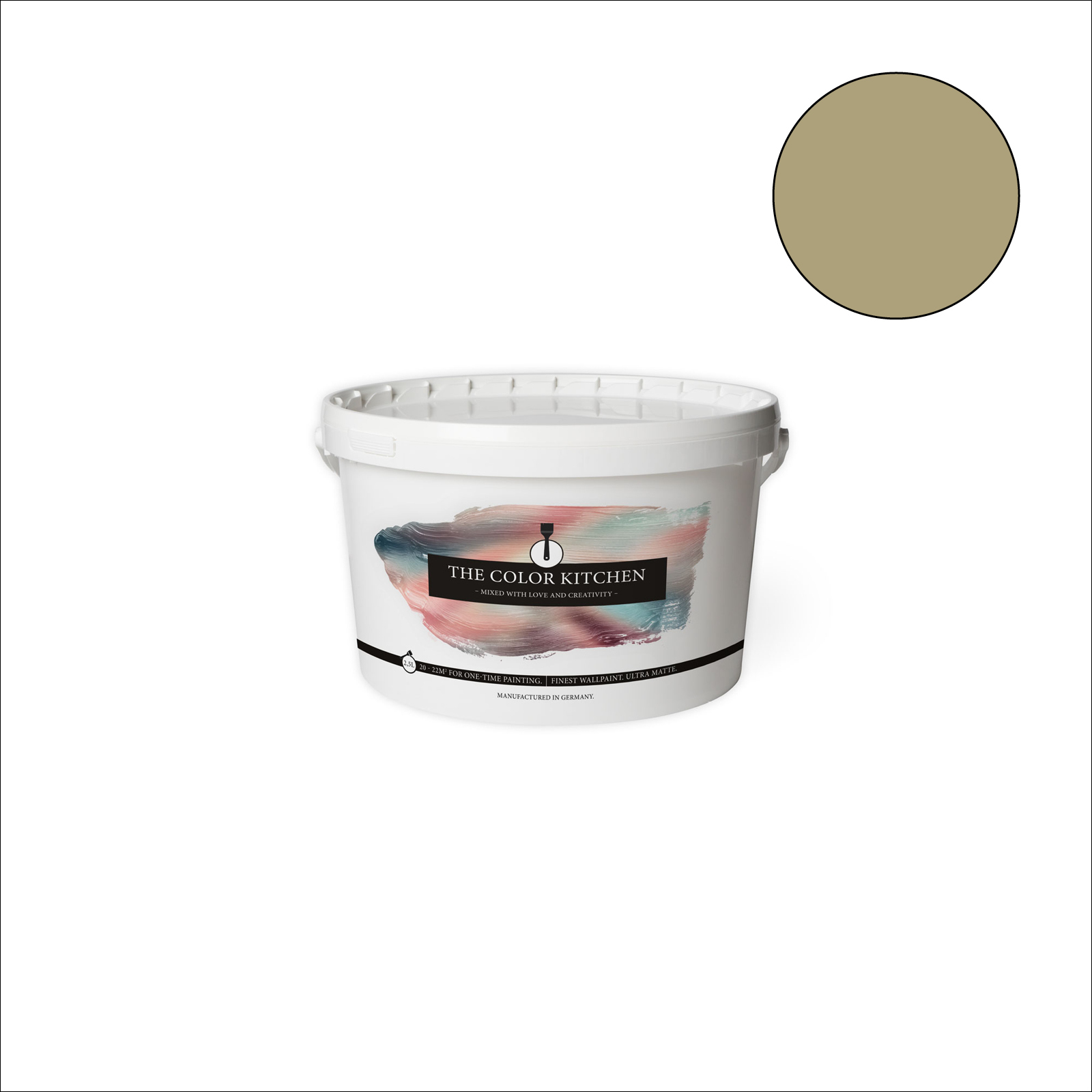 The Color Kitchen Wandfarbe Pretty Pistachio - grün matt - 2,5 Liter