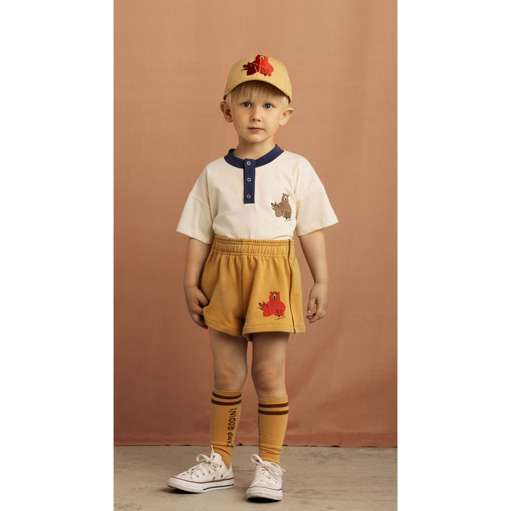 Køb Mini Rodini Beige Camp Rodini Sp Sweatshorts
