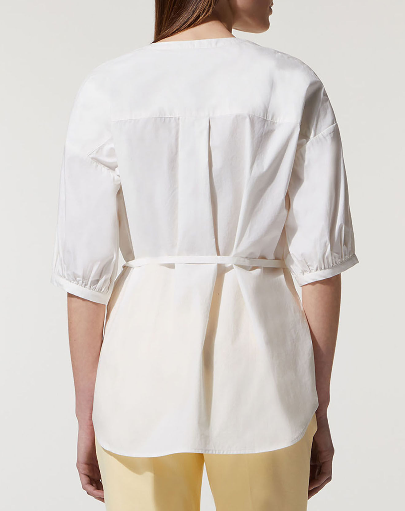 Jodhpur Chemise en Popeline de Coton Bio Misto écrue
