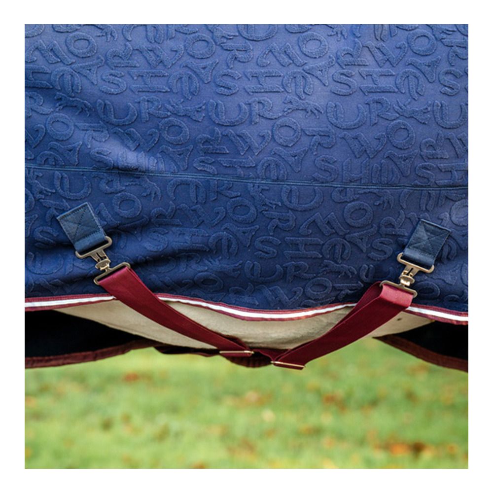 Horseware EMBOSSED JERSEY COOL 0G - Chemise de box navy hw print/burgandy/white