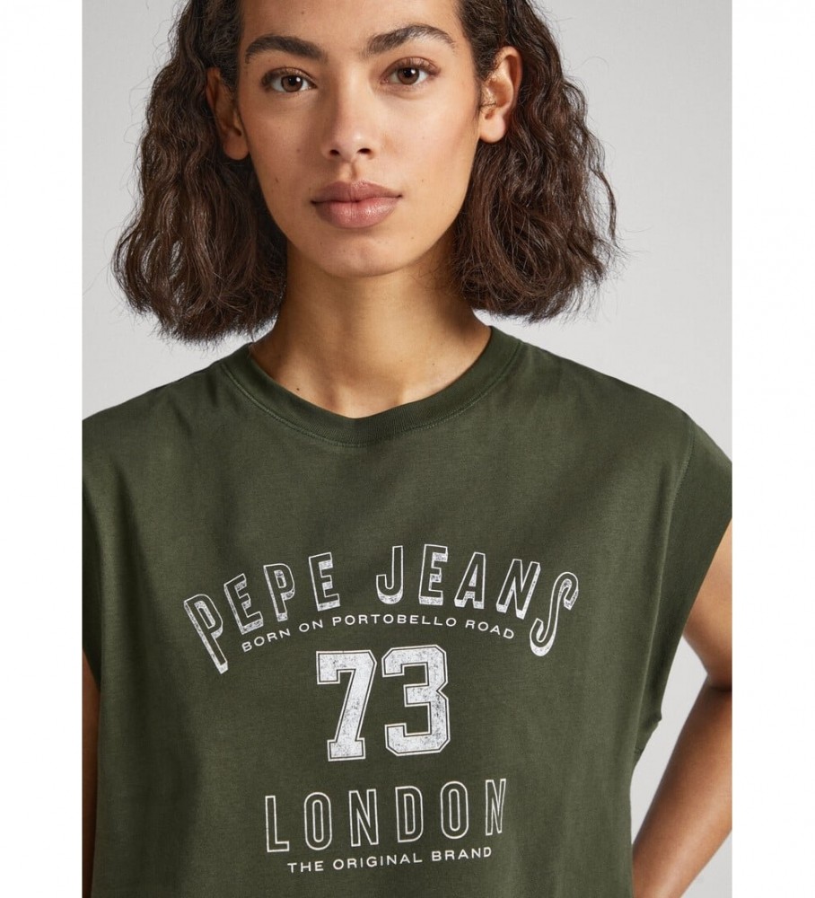 Camiseta verde âmbar da Pepe Jeans
