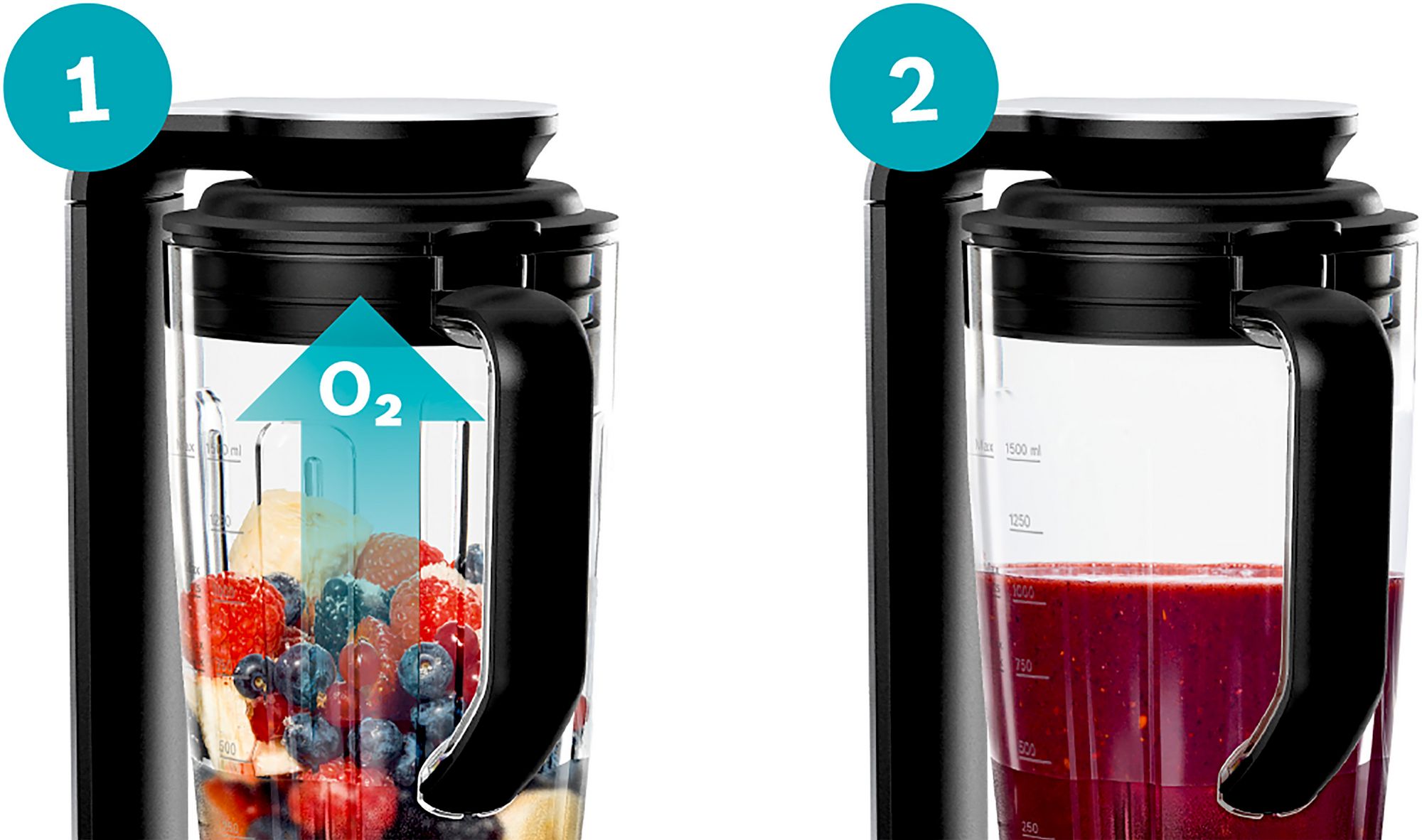 Liquidificador a vácuo VitaPower Série 8 | 1000 W em aço inoxidável MMBV622M