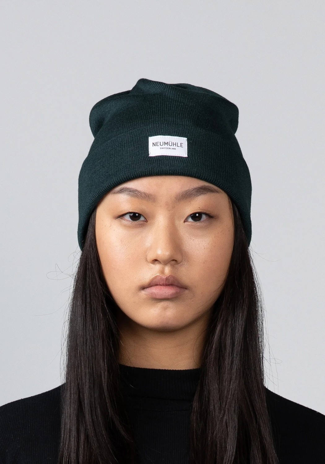 Neumuhle Wollmütze Kiel Organic Merino Pine Green