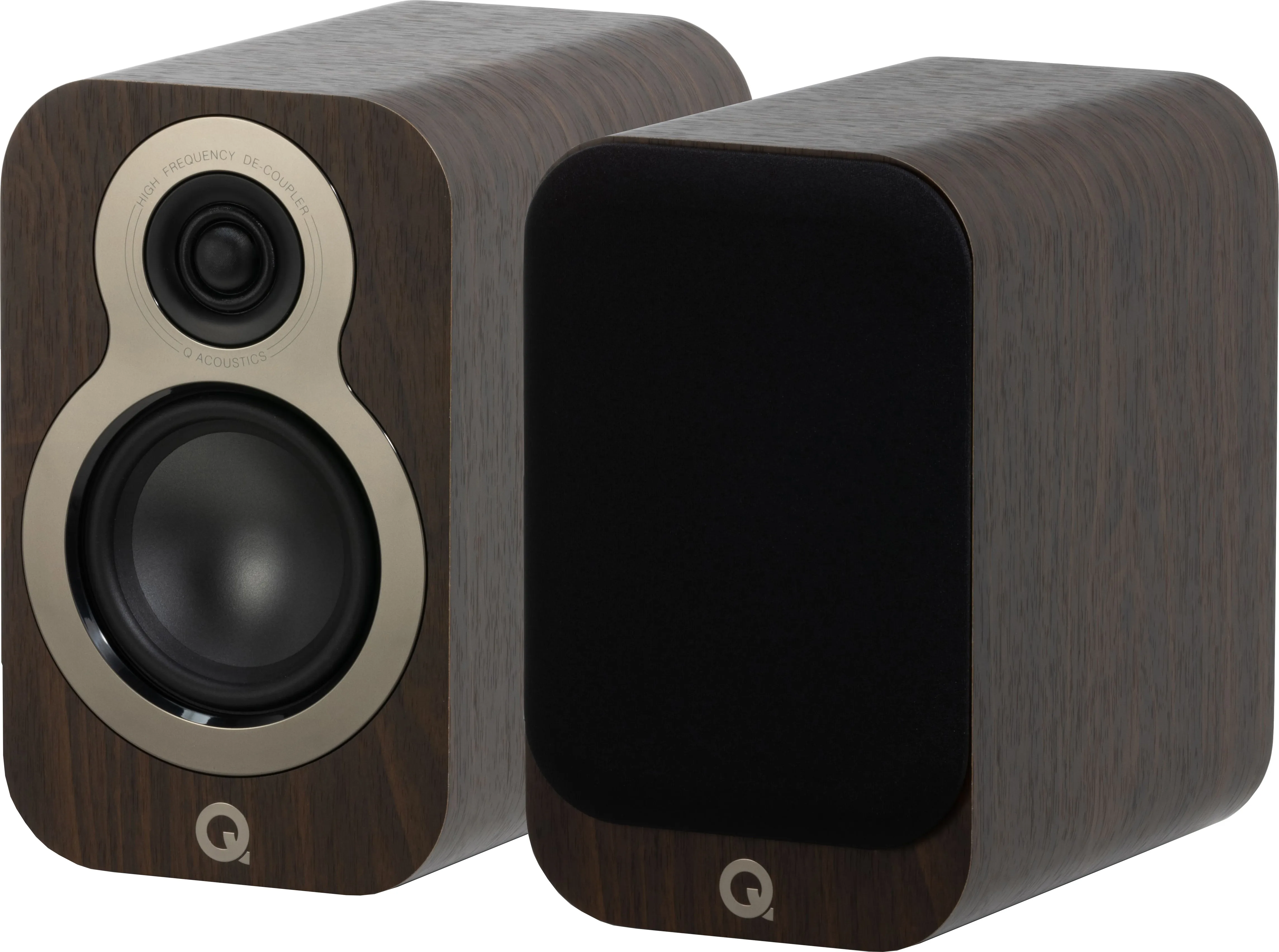 Q Acoustics 3010C Noyer (la paire) Enceintes bibliothèque