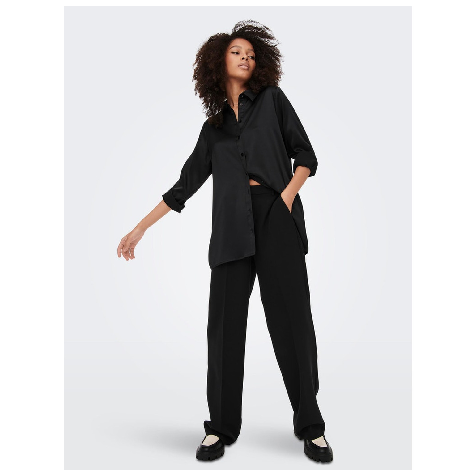 Only ONLVICTORIA LS LOOSE SATIN SHI