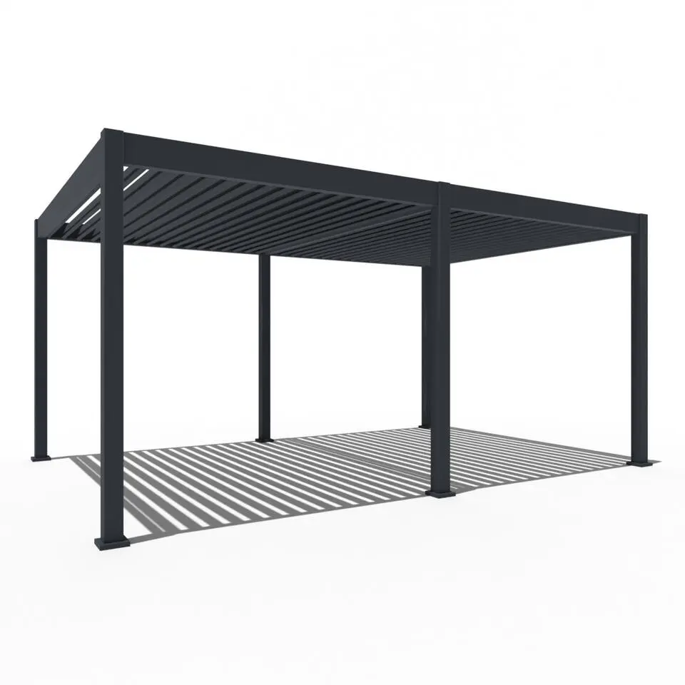 Orion Deluxe overkapping elektrisch met LED 360 x 530 antraciet