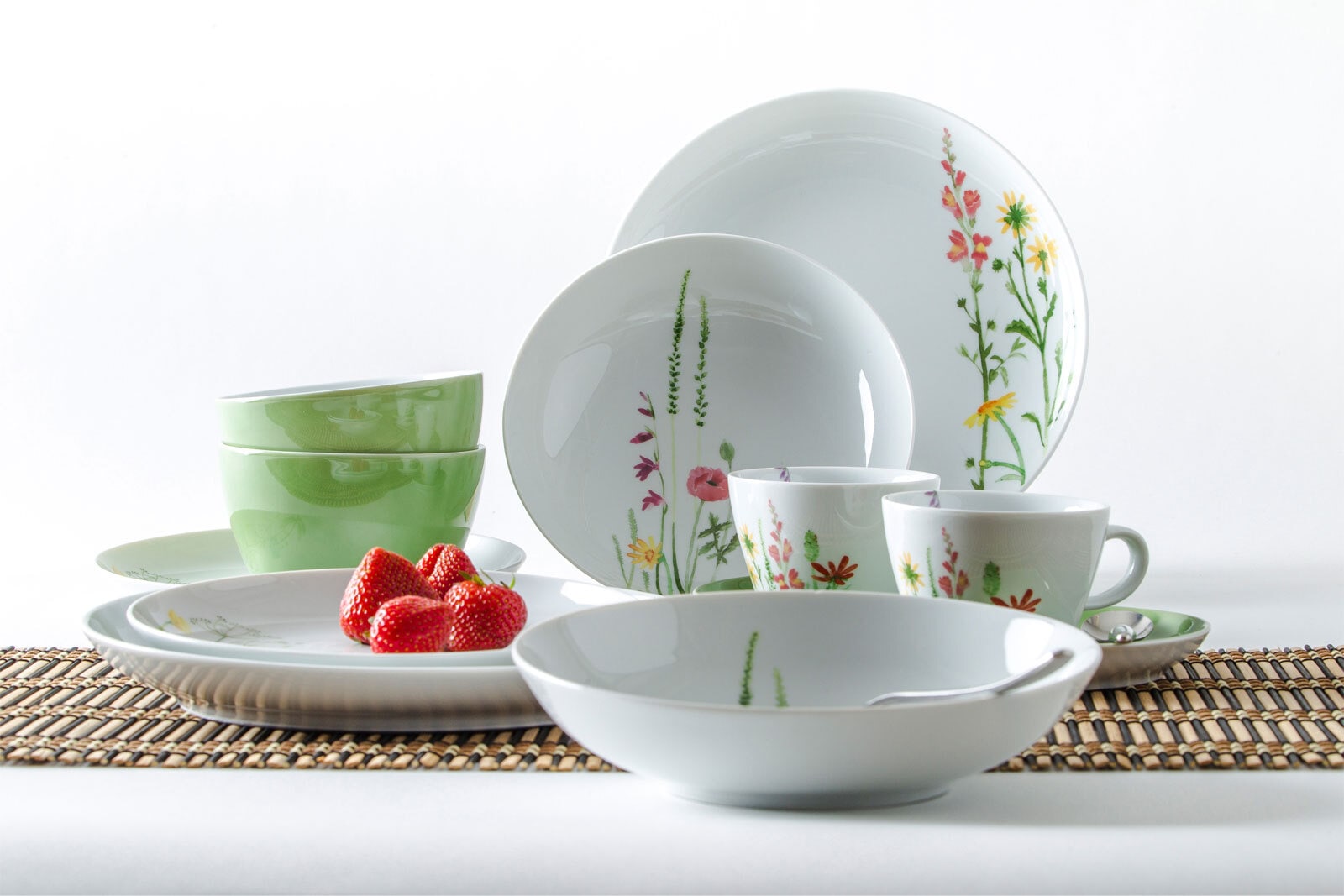 KAHLA Speiseteller FIVE SENSE 6er Set weiß/ mehrfarbig