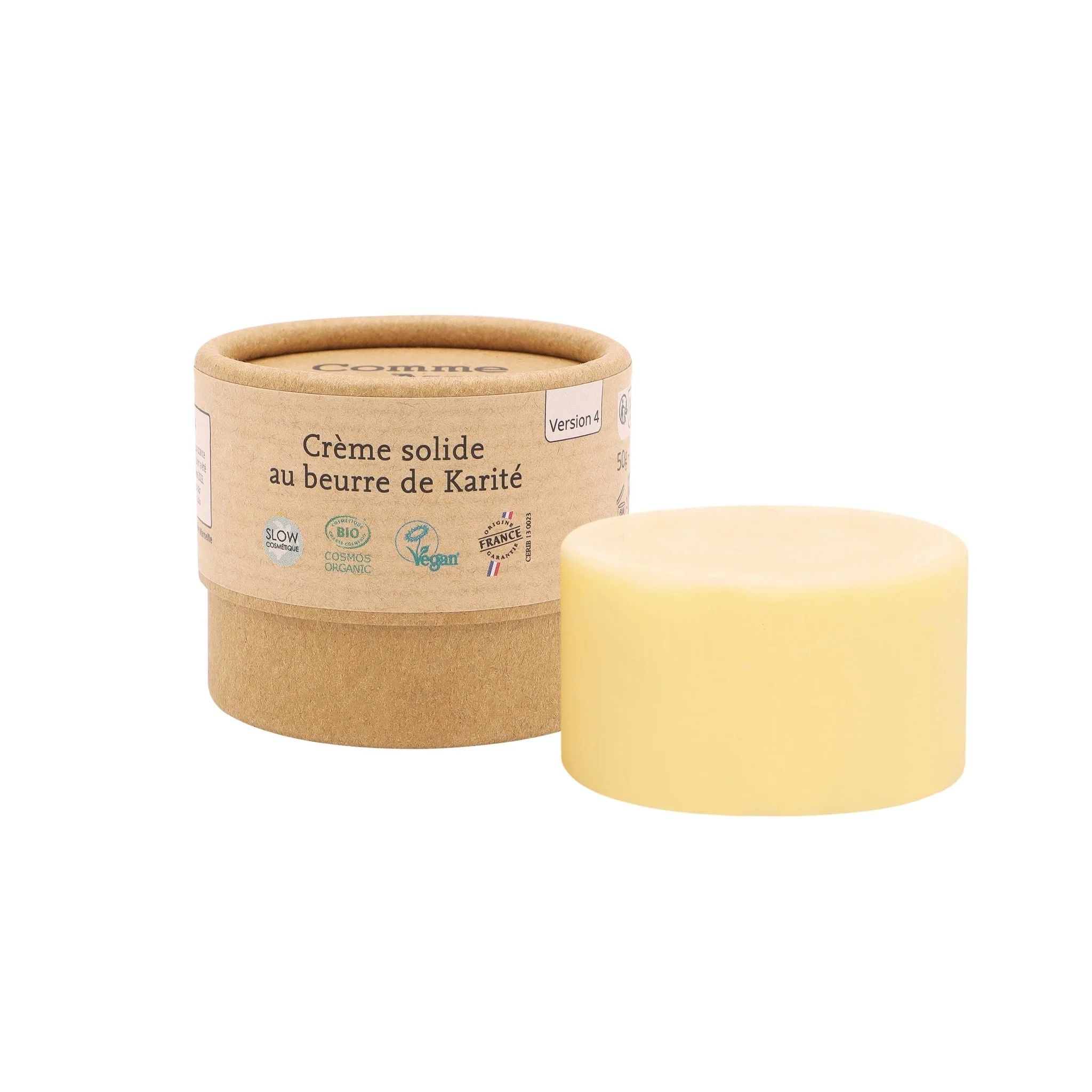 Crème solide au beurre de karité - Version 4 - 1 crème - 50g