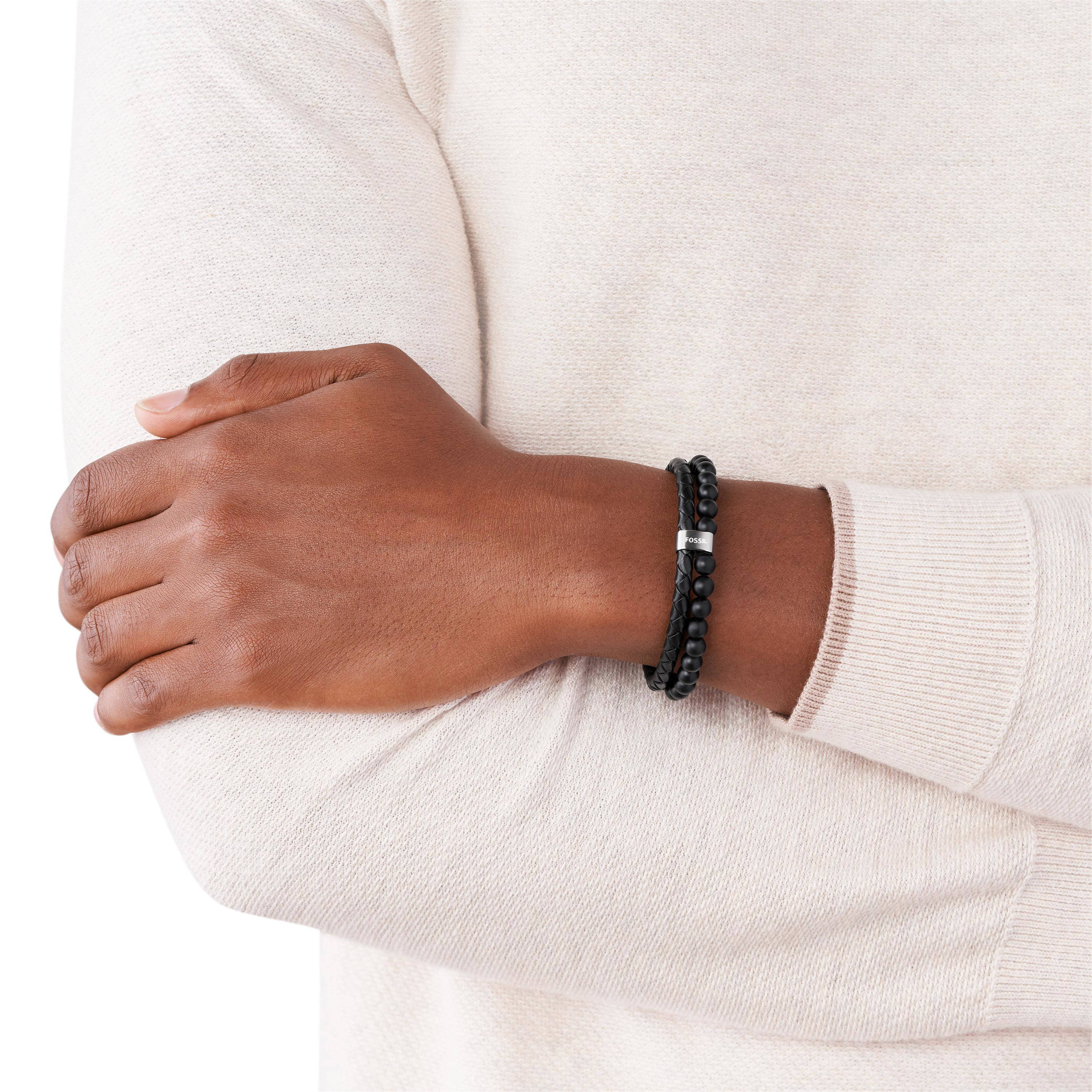 Fossil armband JF02763040 zwart