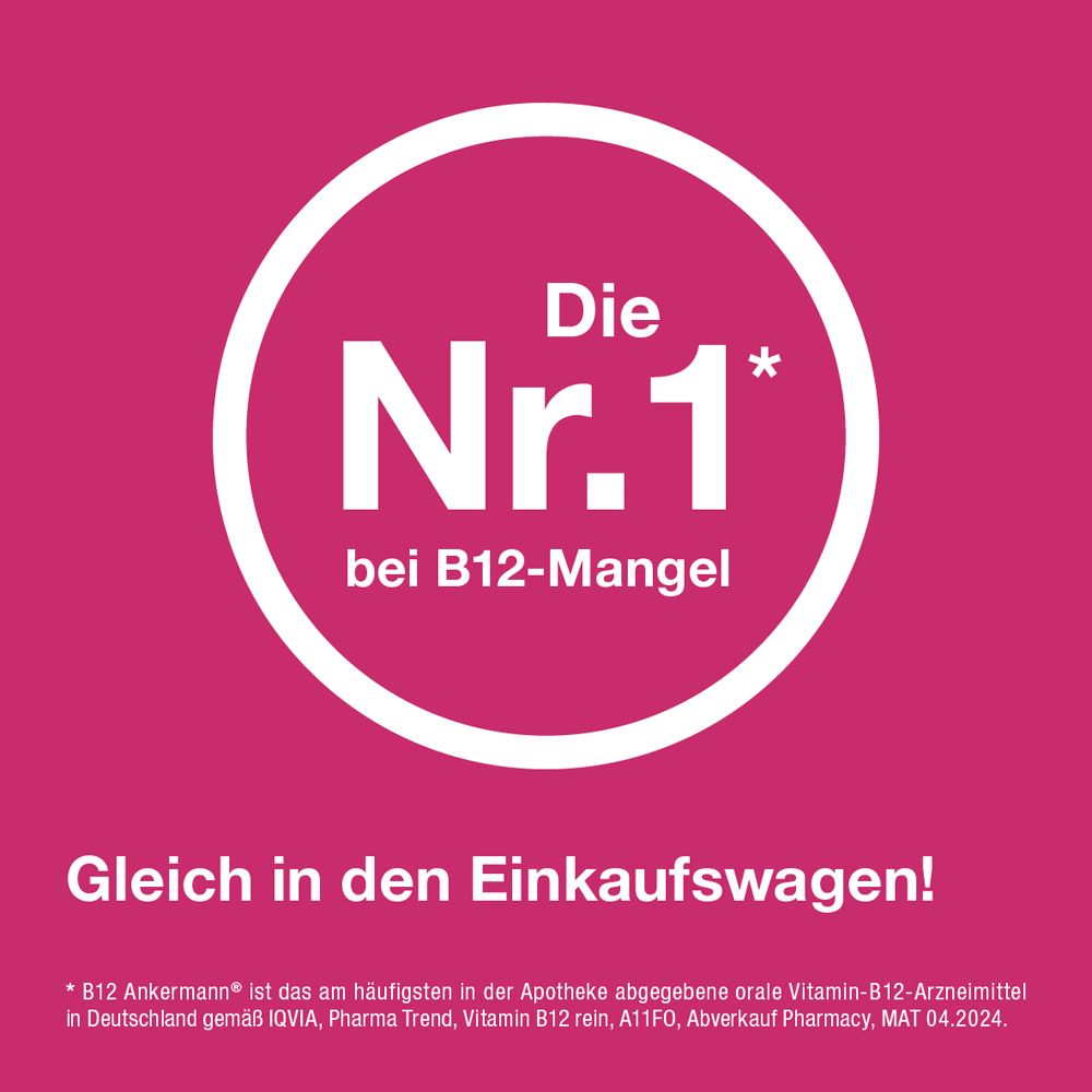 B12 Ankermann® hochdosiert 1.000μg Vitamin B12