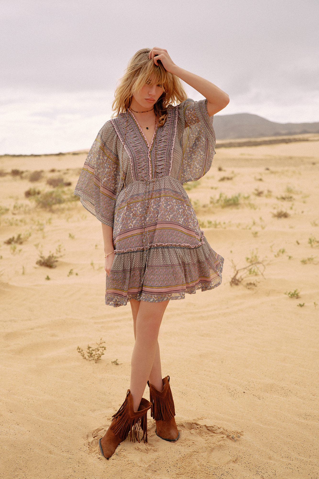 Vestido estampado - Multicolorido