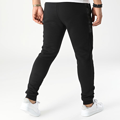 Pantalon Jogging A Bandes B2513 Noir